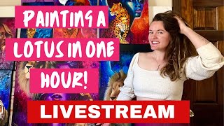 Paint a lotus with me! (Livestream!)