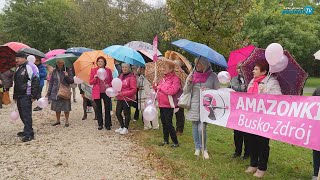 Ulicami Buska-Zdroju przeszedł Marsz Różowej Wstążeczki