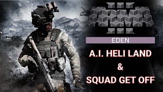 ArmA 3 Editor Tutorial - A.I. Helicopter Land & Squad Get Off