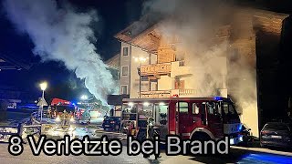 🔥 8 Verletzte bei Hotelbrand in Kirchberg/Tirol 🚒