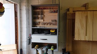 Cordless Drill and Drill Bit Cabinet #007