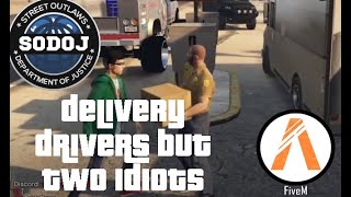 Gta 5 Roleplay Funny Moments delivery drivers (SODOJ) #9