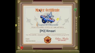 1945 Air Force Douglas A-1 Skyraider Master Certificate