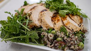 How to Make Greek Chicken and Grape Tabbouleh