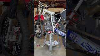 Wrenching on the old girl 🛠️ #adventurebike #motorcycle #honda #XR650L #bikelife