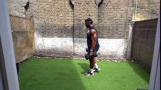 DB FORWARD TO BACK LUNGES