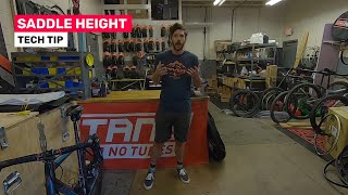 Tech Tip Tuesday - Finding Your Correct Saddle Height