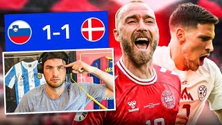 WHAT A MATCH!! 1-1 SLOVENIA VS DENMARK EURO 2024 LIVE REACTION!