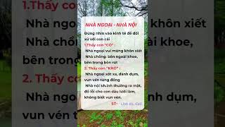 Nhà ngoại - Nhà nội #follower #cuocsong #viralvideo