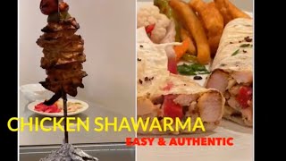 Chicken Shawarma Recipe at home - homemade chicken shawarma