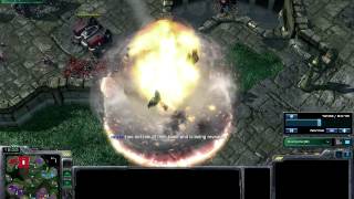 Great nuke on an army - Starcraft 2