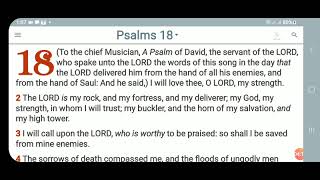 KJV-Daily Bible: p.m. Psalm 18:1-50