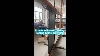 Hdsafe Automatic Sliding Glass Door Testing in Factory 🎉🎉🎉www.glassdoorfactory.com #automaticdoor