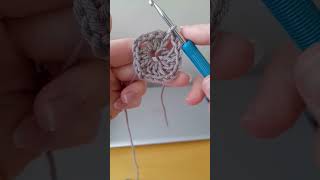 A solid crochet square using double crochet (US)