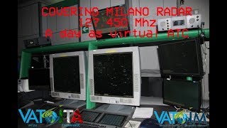 (VATSIM) Timelapse of Milano Radar during Online day of 25/4/2018