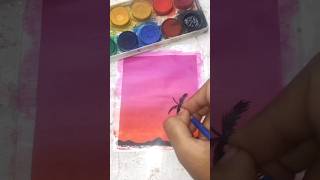 Easy Painting Idea 😱 #painting #easy #senery #art #giftbirthday