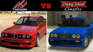 BMW M3 E30: How realistic are mobile simulators? | Driving School Classics vs Assetto Corsa |