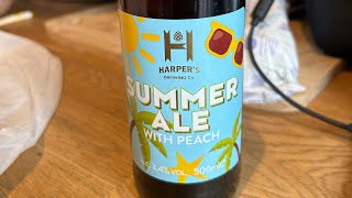 Beer No6 Harpers Brewing Co - Summer Ale with Peach