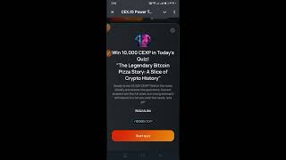 CEX.IO The Legendary Bitcoin Pizza Quiz Answers 𝔻𝕒𝕥𝕖 : 01-02/10/2024 ℙ𝕒𝕣𝕥 3 #cexio #cex.io #airdrop