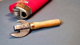 How to make a can opener. Mini replica