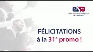 Cérémonie de remise des diplômes de la 31e promotion de l'ESA Casablanca