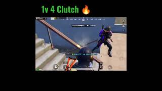 1v 4 Clutch🔥Akm with ump45 Aggressive fight #shortvideo #pubglover #youtubeshort #bgmi