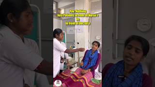 Patient in front of Nurses vs Doctors | Comedy | Health Sector #nursing #viral #youtubeshorts#shorts