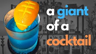 BIG BLUE Old Fashioned || Are you ready for some football…cocktails?