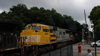 NS July Saturday Railfanning at Spartanburg with NS 1800 trailing on NS 24X 7/27/24