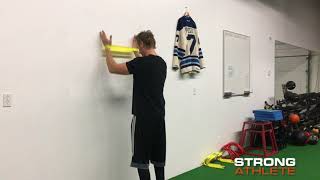 Mini Band Shoulder Wall Raise