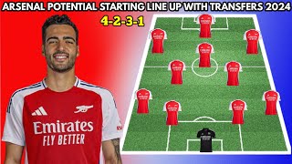 🚨 Arsenal Potential Starting line up with Confirmed transfers & Rumours (4-2-3-1 Formation)