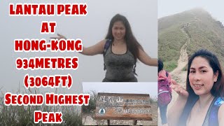 LANTAU PEAK HONG-KONG HIKE 934METRES (3064FT) SECOND HIGHEST PEAK AT HONG-KONG