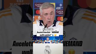 KLARE Worte von Ancelotti 😱 #realmadrid #shorts