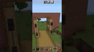 Minecraft How to make cool castle Gate #minecraftshorts #minecraft #ytshorts