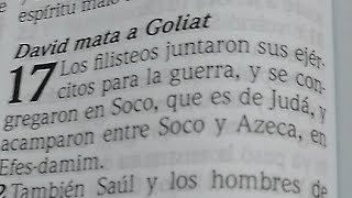 Biblia en Vivo - Samuel 17-18 (David mata a goliat) Hechos 28 (Pablo en la isla de Malta) RVR1960