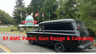 57 GMC Panel, Gun Range & Camping