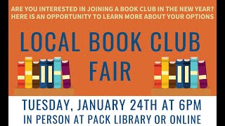 2023 Local Book Club Fair Hosted by Pack Memorial Library