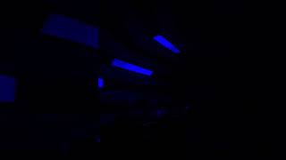 Space Mountain- blue light tunnel