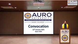 Speaking at 8th Convocation of Auro University