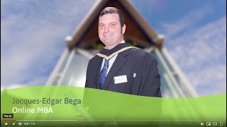 Meet EBS MBA graduate Jacques Edgar Bega, who studied by online learning