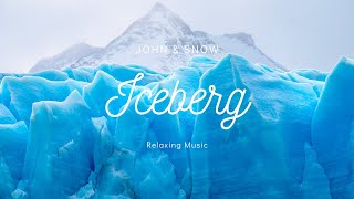 🧊 Relaxing Music & Video of Icebergs • Calm, Sleep, Mindfulness, Reduce Stress, Meditation Music