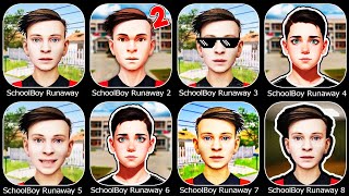 Скулбой Раневей все серии! Побег от Учителя! Побег от Рыбака! Schoolboy Runaway все части!