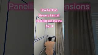 How to plane measure and install picture frame moulding /  how to measure panelling dimensions