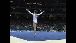 [HDp60] Kerri Strug (USA) Floor Team Compulsories 1996 Atlanta Olympic Games