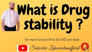 Drug stability