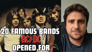 20 famous bands that AC/DC opened for