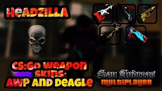 CS:GO weapon skins for GTA SA:MP (AWP + DEAGLE)