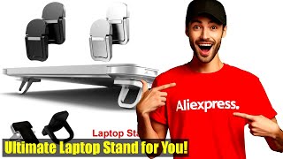 Invisible Foldable Laptop Stand Review | Universal Aluminium Alloy Support for HP Dell Lenovo