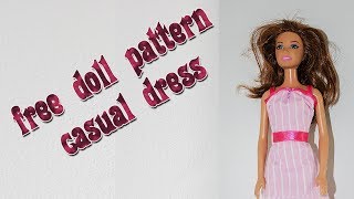 Make your own doll clothes - casual dress 18