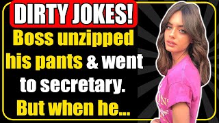 🤣 DIRTY JOKE ! - 😋Boss Came in Secretary🤗 Room and Asked Her...😱